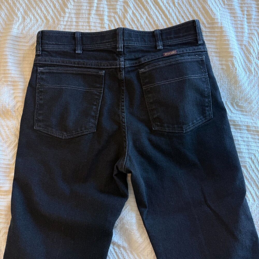 Wrangler Flex Fit Waist 4 Pocket Jeans Black 34 x 30